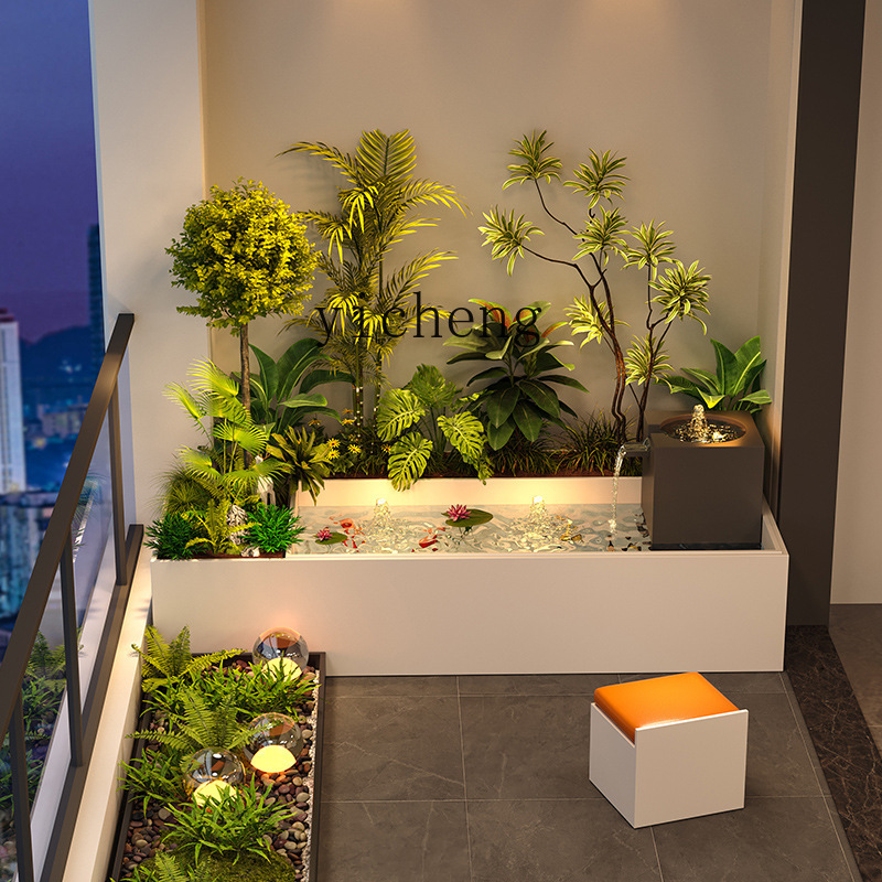 Bac à fleurs de balcon avec ta - Bonsai Garden Chinese Garden avis et prix