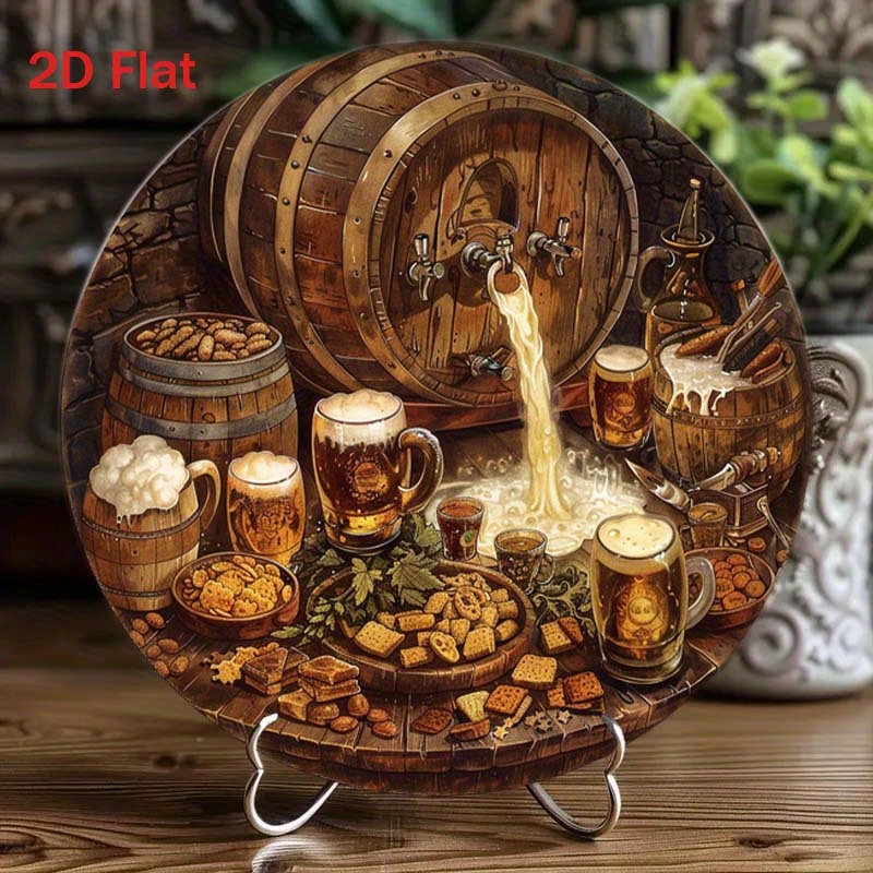 1 plaque ronde plate 2D en alu - Bonsai Garden Ornaments avis et prix