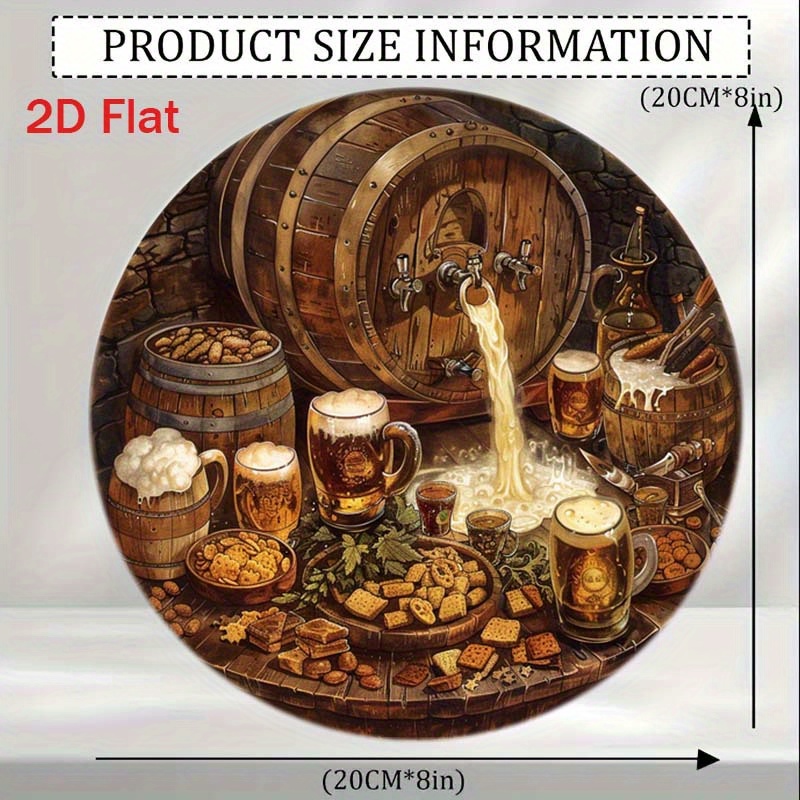 1 plaque ronde plate 2D en alu - Bonsai Garden Ornaments avis et prix